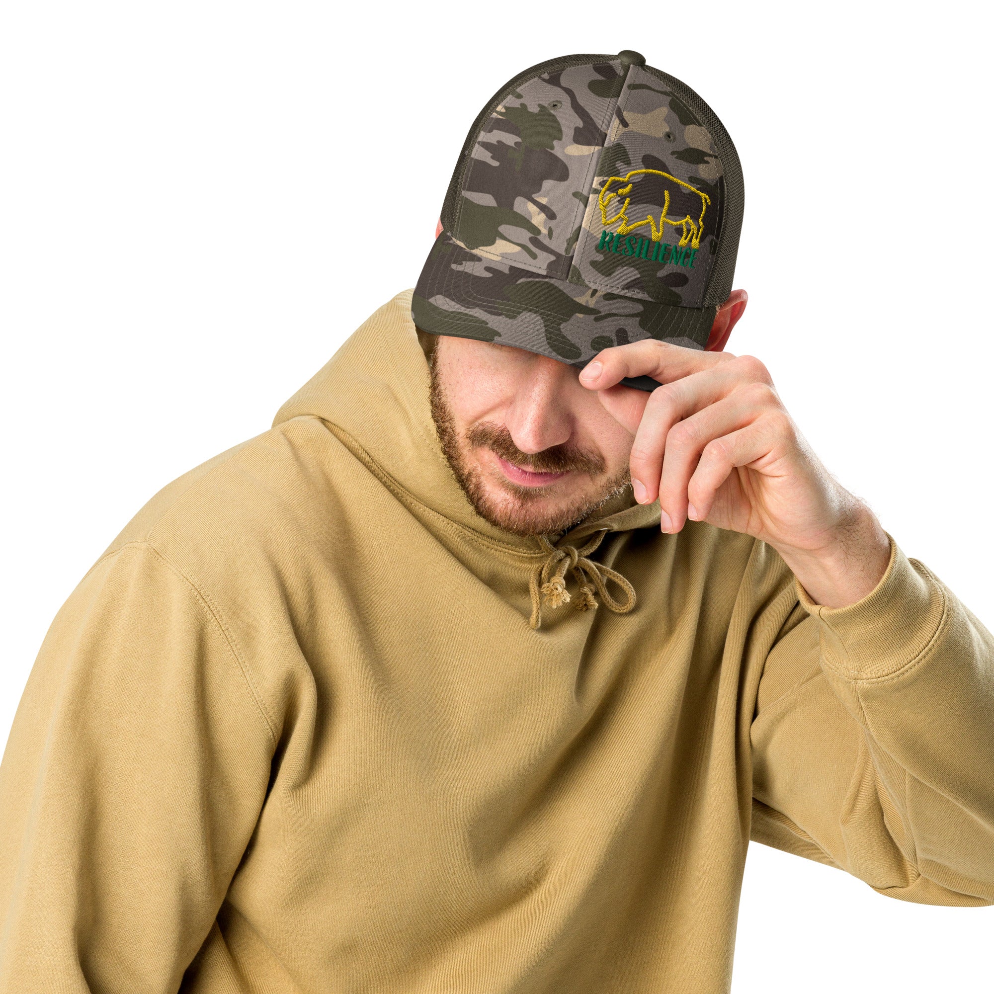Bison Camouflage trucker hat – F.I.S.H. Clothing Co.