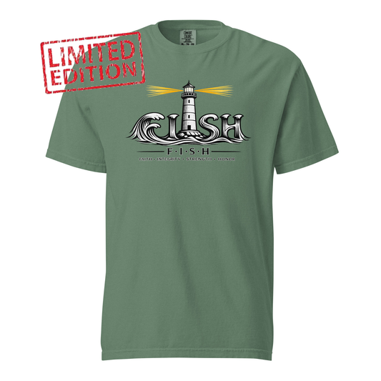 Lighthouse Fish Wave ; T-Shirt