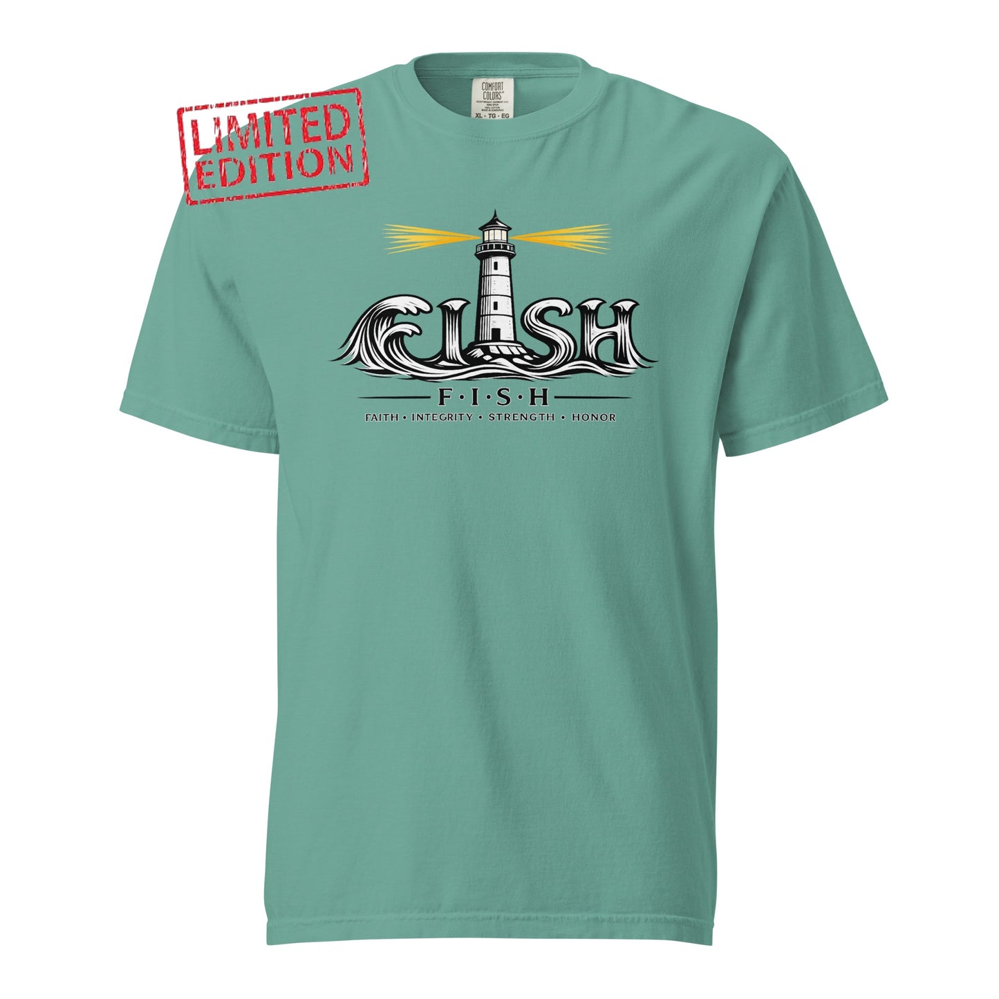 Lighthouse Fish Wave ; T-Shirt