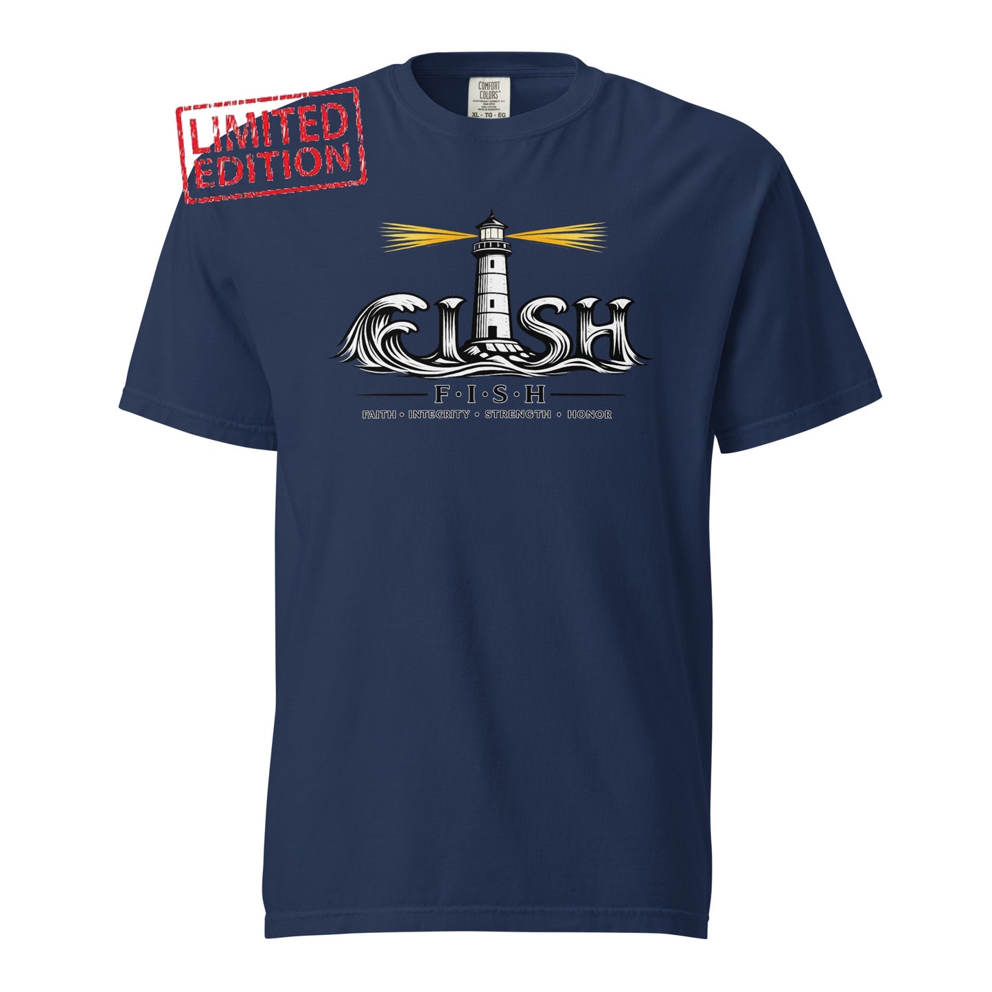 Lighthouse Fish Wave ; T-Shirt