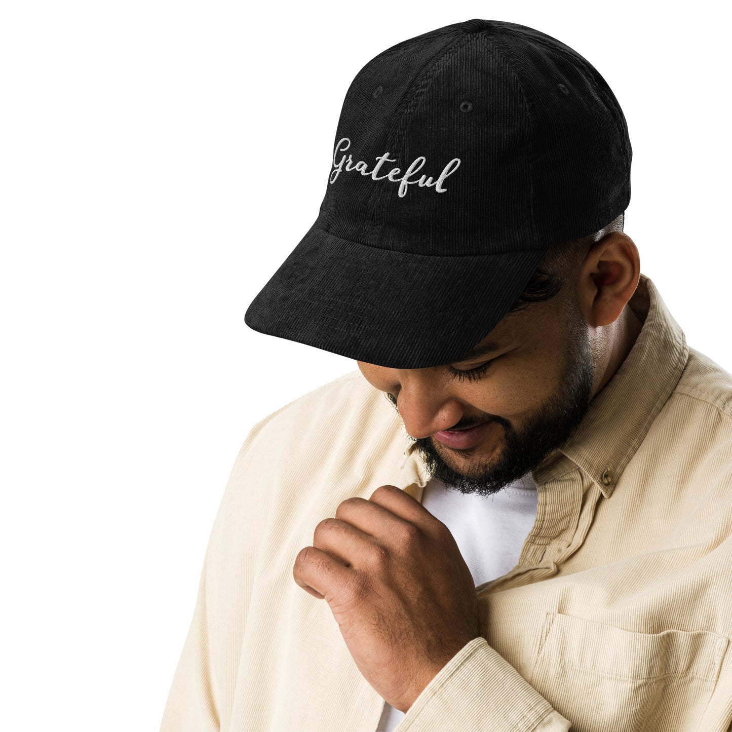 Grateful ; Corduroy Baseball Cap Hat