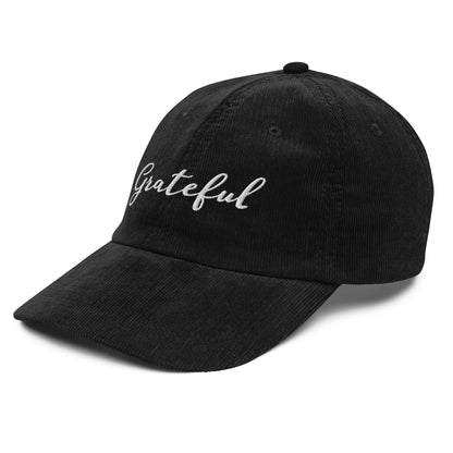 Grateful ; Corduroy Baseball Cap Hat