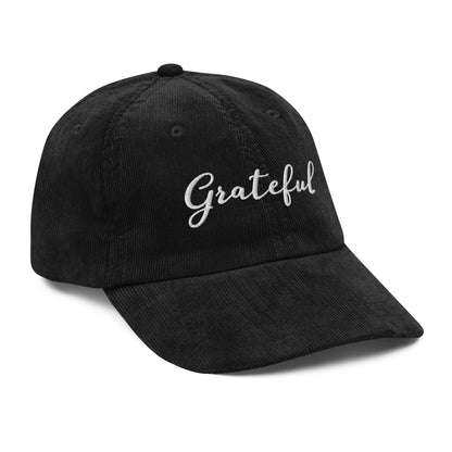Grateful ; Corduroy Baseball Cap Hat