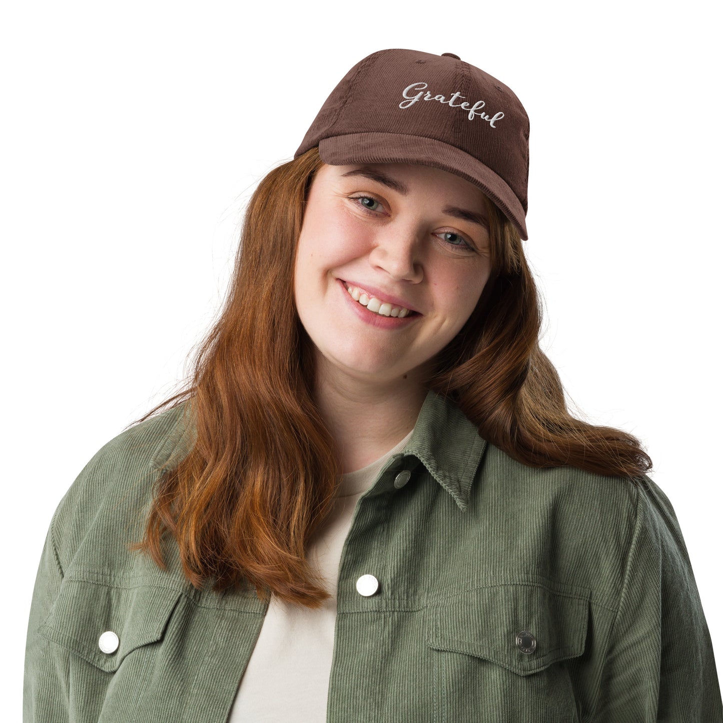 Grateful ; Corduroy Baseball Cap Hat