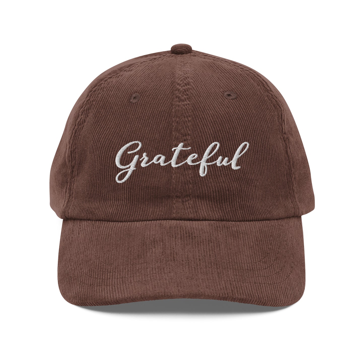 Grateful ; Corduroy Baseball Cap Hat