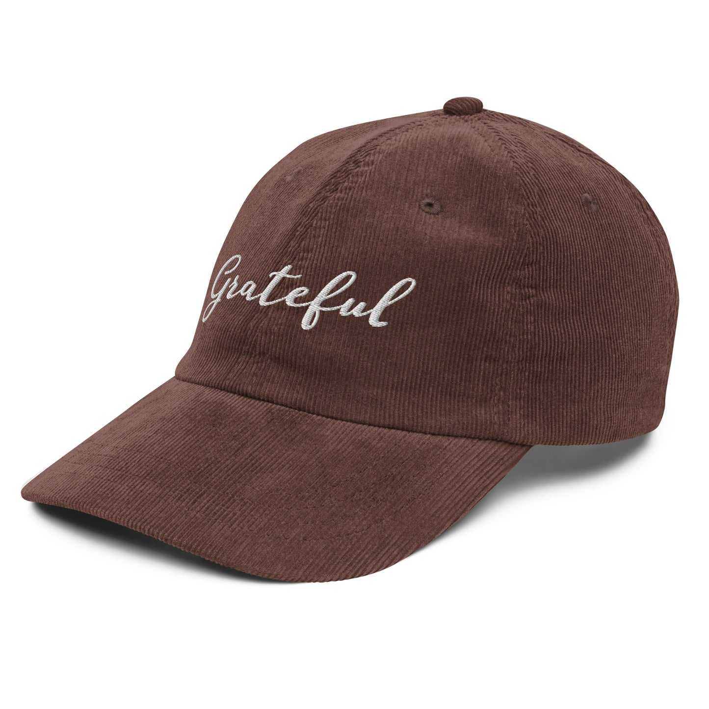 Grateful ; Corduroy Baseball Cap Hat