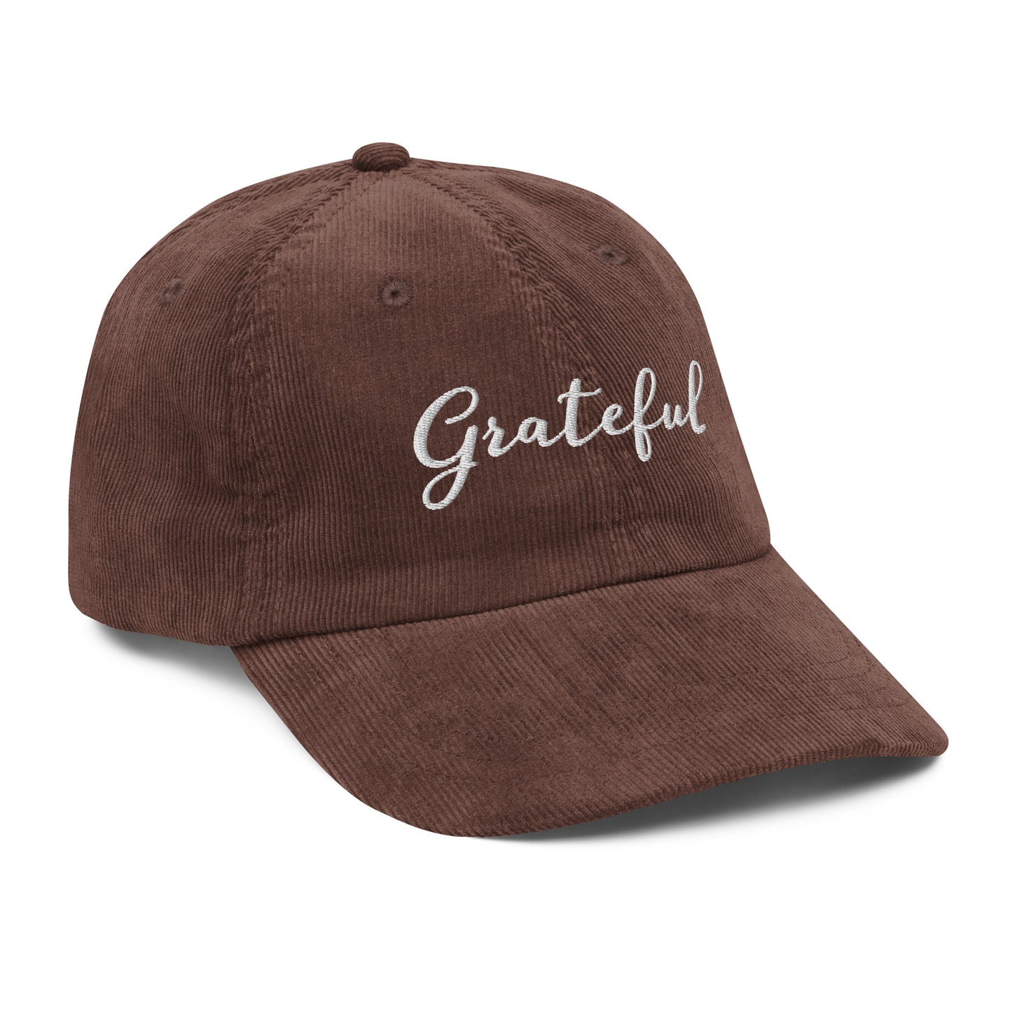 Grateful ; Corduroy Baseball Cap Hat