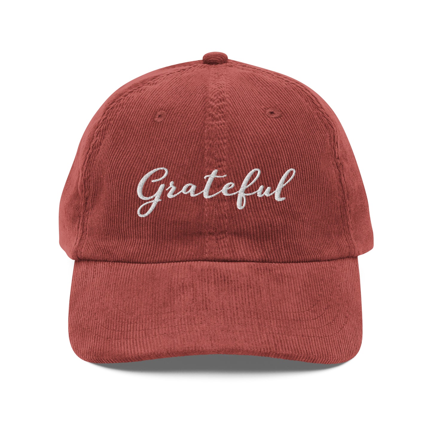 Grateful ; Corduroy Baseball Cap Hat
