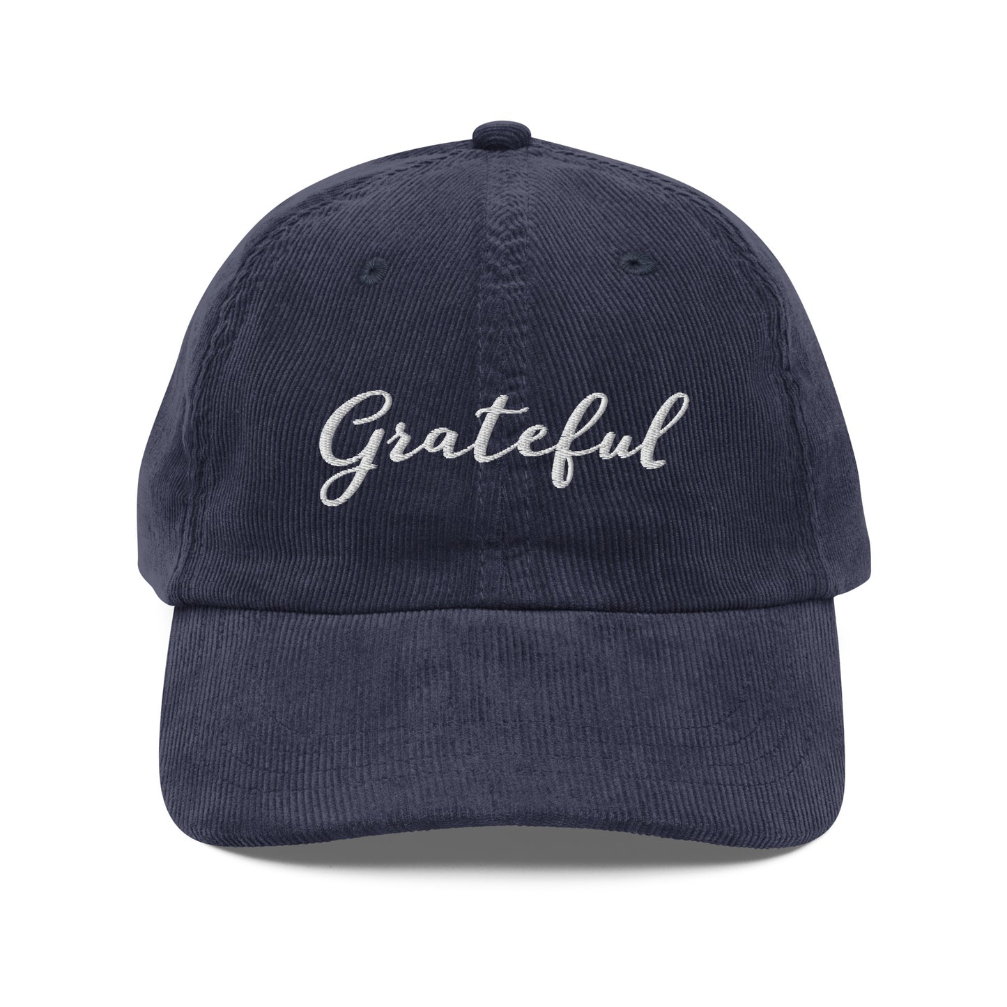 Grateful ; Corduroy Baseball Cap Hat
