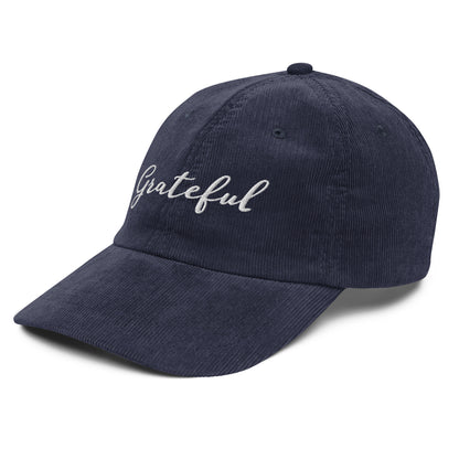 Grateful ; Corduroy Baseball Cap Hat