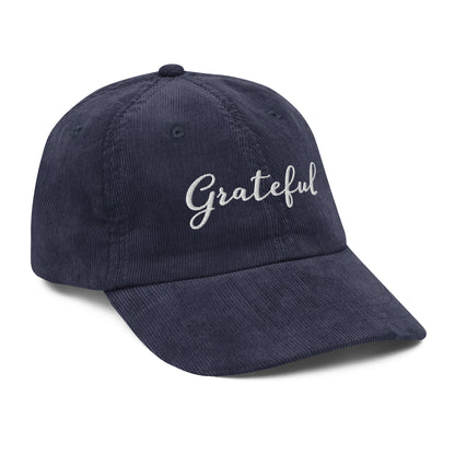 Grateful ; Corduroy Baseball Cap Hat