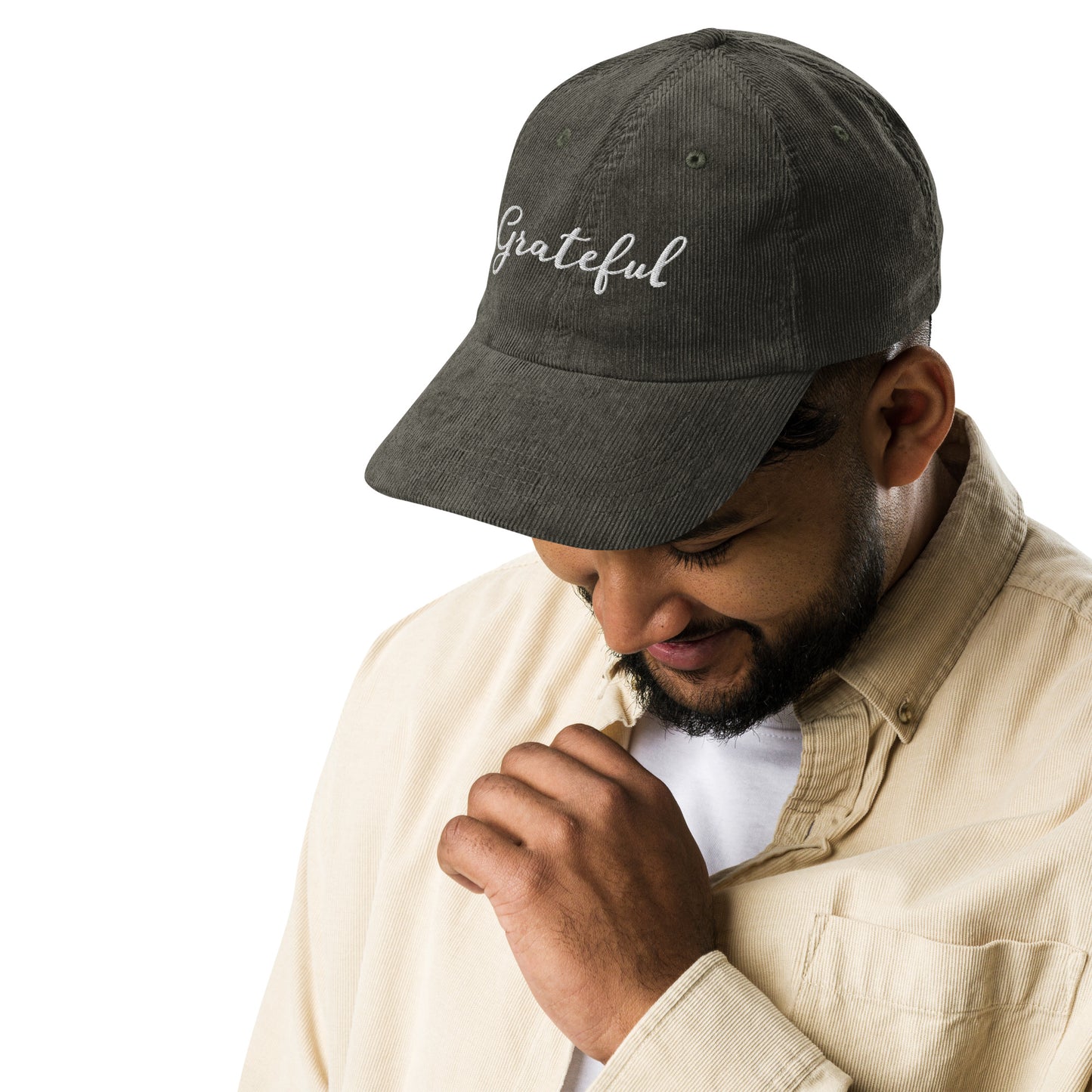 Grateful ; Corduroy Baseball Cap Hat