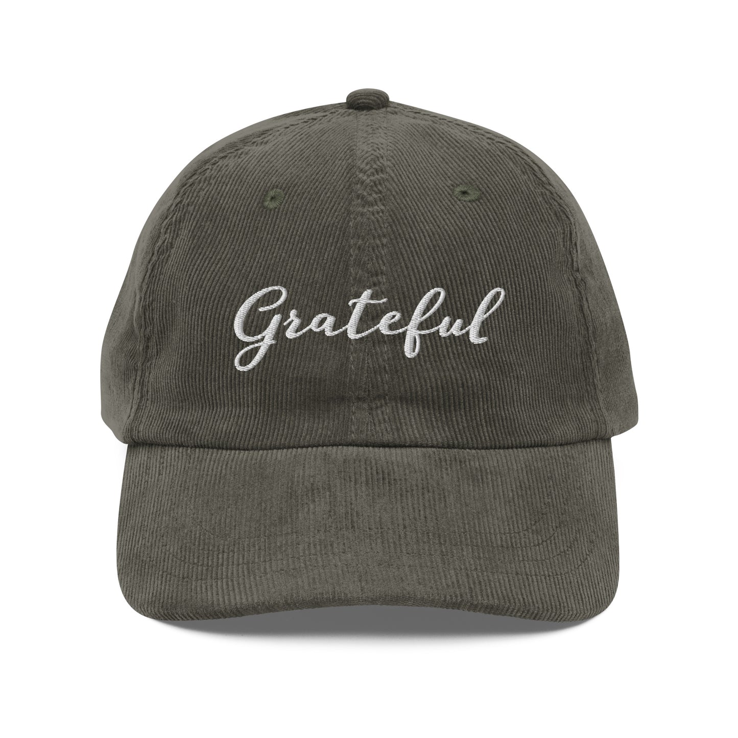 Grateful ; Corduroy Baseball Cap Hat