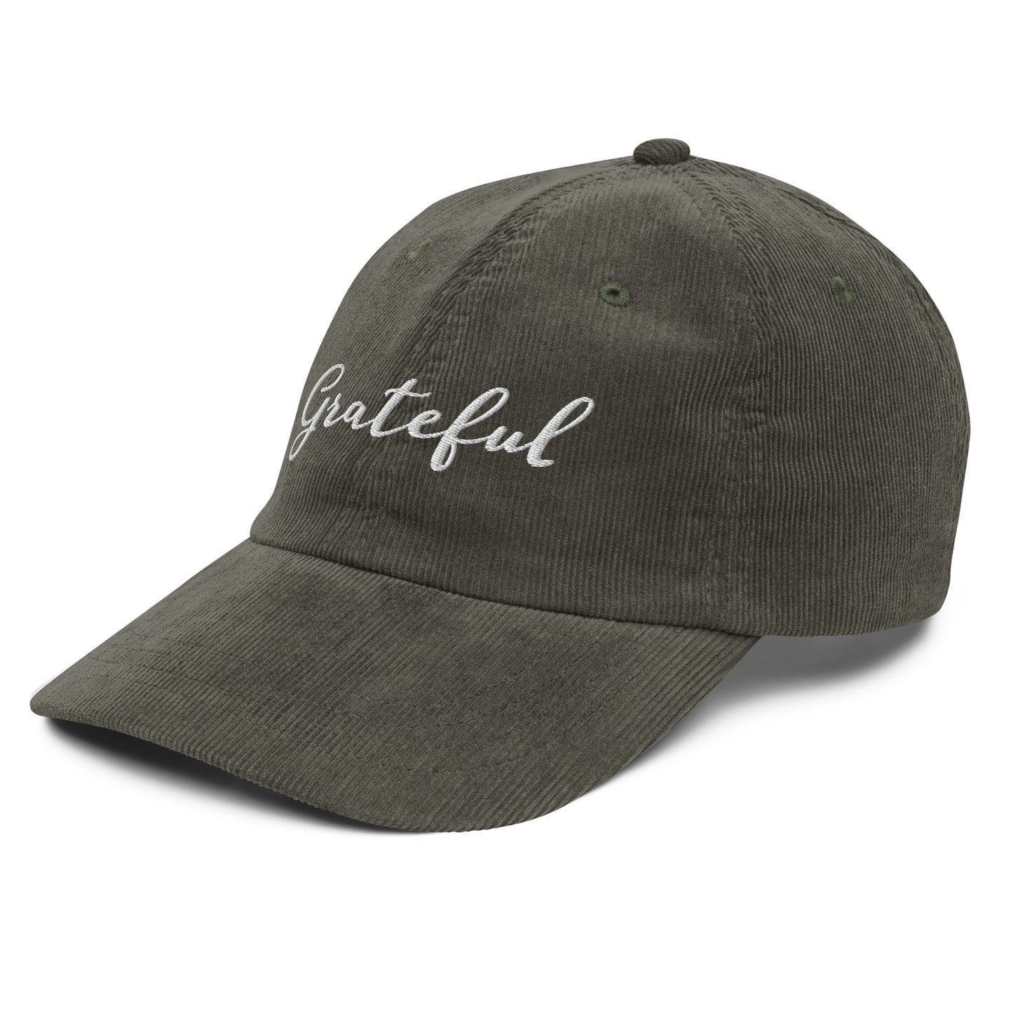 Grateful ; Corduroy Baseball Cap Hat